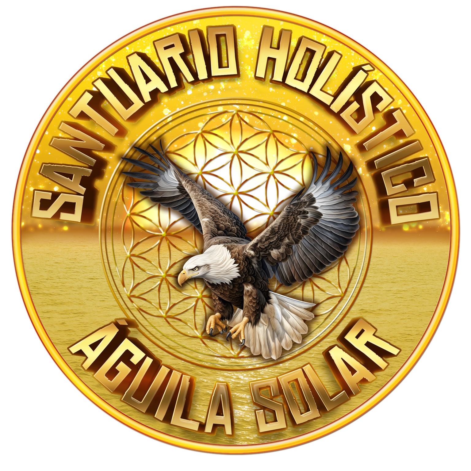 Logo original Santuario Holístico Águila Solar